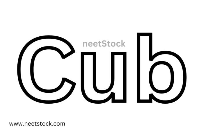 Cub name drawing for coloring