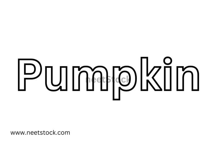 Pumpkin name drawing for coloring